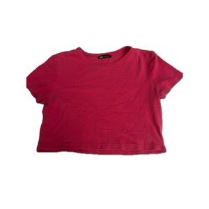 Pink Cropped T-Shirt
